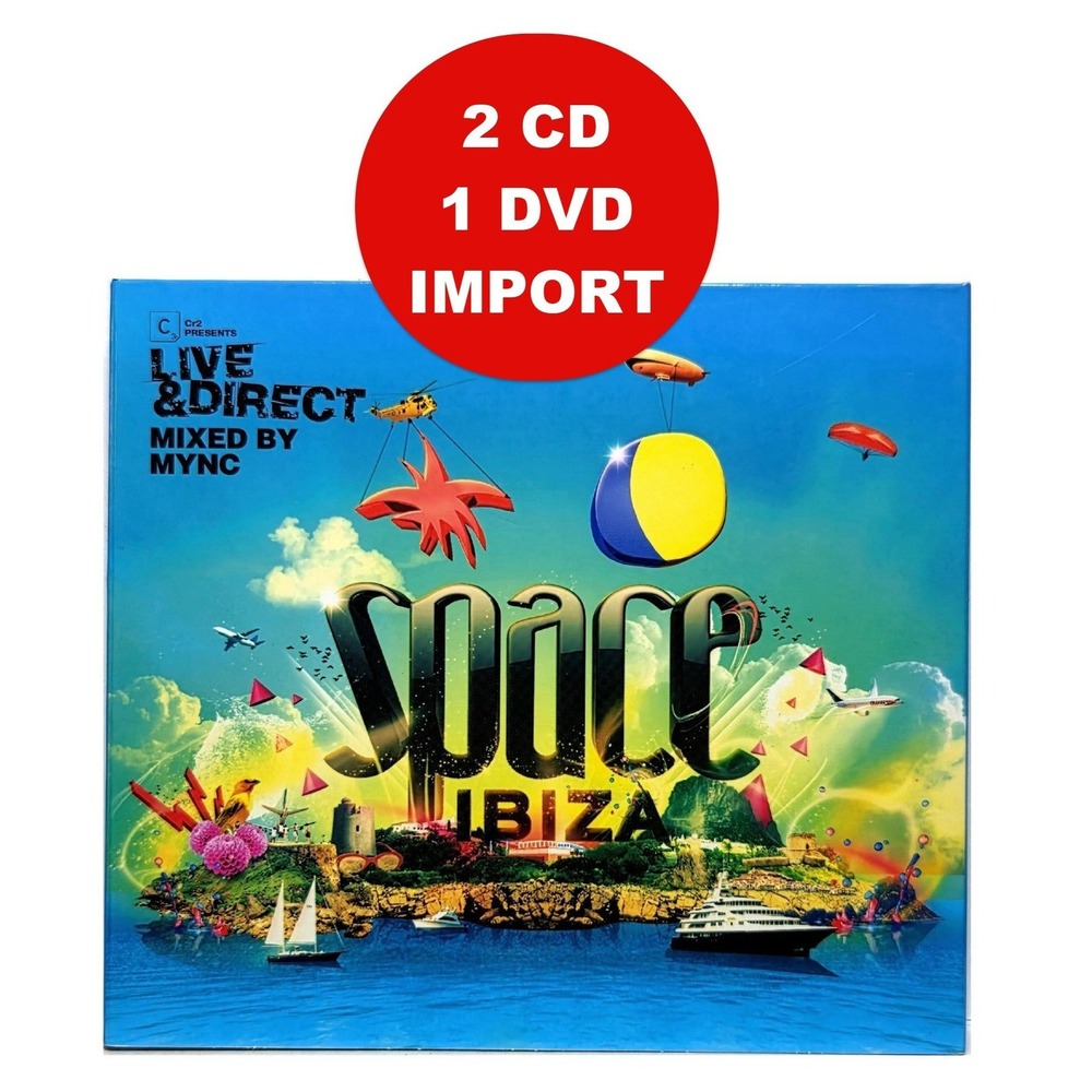 Space Ibiza Live & Direct Mixed By MYNC 3-Disc CD DVD Set Electronic Music Album